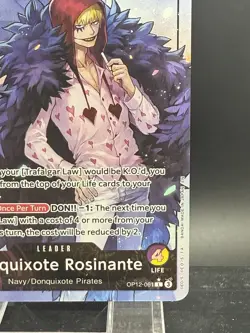 ONE PIECE DONQUIXOTE ROSINANTE OP12-061 LEADER ALT ART LEGACY OF THE MASTER - Image 4