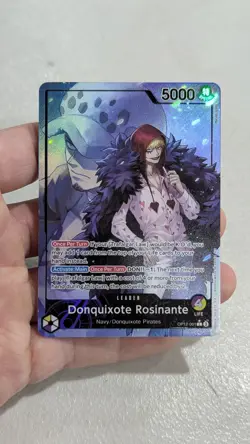 One Piece Legacy of the Master: Donquixote Rosinante OP12-061 Alt Art Leader - Image 1