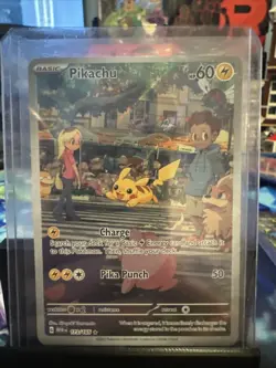 Pokemon Pikachu Scarlet and Violet 151 Holo Card 173/165 Rare SV Illustration - Image 1