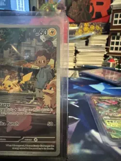 Pokemon Pikachu Scarlet and Violet 151 Holo Card 173/165 Rare SV Illustration - Image 2