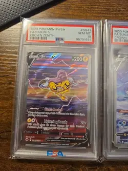 Crown Zenith Psa 10 Set GG41 Raikou V , GG38 Suicune V , And GG36 Entei V - Image 2