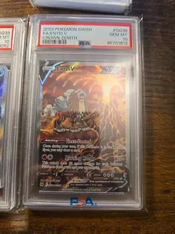 Crown Zenith Psa 10 Set GG41 Raikou V , GG38 Suicune V , And GG36 Entei V - Image 4