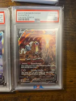 Crown Zenith Psa 10 Set GG41 Raikou V , GG38 Suicune V , And GG36 Entei V - Image 5