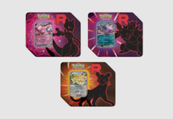 Pokemon TCG Sealed Destined Rivals Team Rocket Tin Set of 3 Brand New - Sealed! - Image 1
