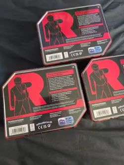 Pokemon TCG Destined Rivals Team Rocket Tins (Art Set of 3) Sealed New Mewtwo - Image 4