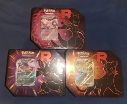Pokemon TCG: Team Rocket Tin Destined Rivals - Set of 3 - Image 1