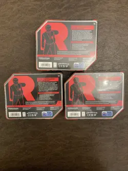 2025 Pokemon TCG Destined Rivals Team Rocket Tin Set of 3 Brand New - Sealed - Image 5