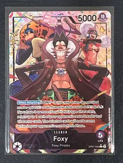 One Piece CCG Foxy OP07-059 Leader Alt Art 500 Years Into The Future English NM - Image 1