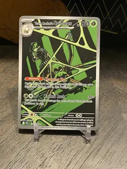 Pokemon TCG Team Rockets Spidops Illustration Rare Card 187/182 Destined Rivals - Image 1