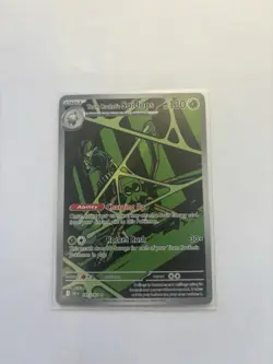 Pokemon TCG Team Rockets Spidops Illustration Rare Card 187/182 Destined Rivals - Image 1