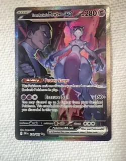 Team Rocket’s Mewtwo ex 231/182 Secret Rare - Destined Rivals - Pokemon Card -NM - Image 1