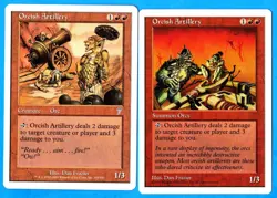 Orcish Artillery - 1997 5th & 7th Edition MTG Red Uncommon Enchantment NP X 2 - Image 1