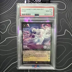 Elsa Spirit Of Winter 2023 Lorcana The Fist Chapter Legendary 42/204 EN-1 PSA 10 - Image 1