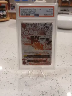 2025 ONE PIECE OP11 EN HONESTY IMPACT ALTERNATE ART PSA 10 - Image 1