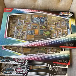 Pokemon Premium Collection Lot Prismatic Tyranitar Lucario, Unova Heavy Hitters - Image 1