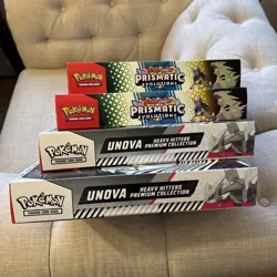 Pokemon Premium Collection Lot Prismatic Tyranitar Lucario, Unova Heavy Hitters - Image 3