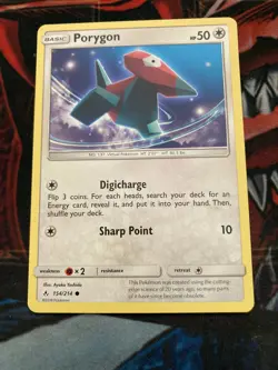 Pokemon TCG Porygon Unbroken Bonds 154/214 Regular Common-NM - Image 1