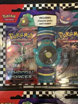 Pokemon Back To School 2 Pack Bellibolt Blister With Eraser Lot of 2 - Image 2