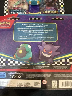 Pokemon Back To School 2 Pack Bellibolt Blister With Eraser Lot of 2 - Image 3