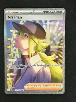 Pokemon TCG N's Plan 170/086 Sir Black Bolt Special Illustration Rare - Image 1