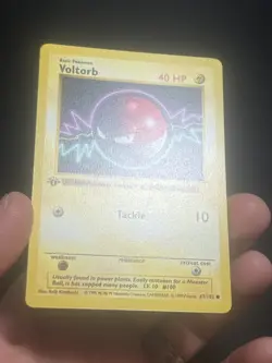 Pokemon TCG Voltorb 067/102 Base Set (Shadowless) 1st Edition NM/LP - Image 2