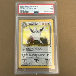 Pokemon 2000 Base Set 2 II Wigglytuff Holo 19/130 PSA 7 NM - Image 1
