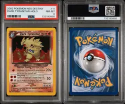 Pokemon Dark Tyranitar Neo Destiny Holo Rare 11/105 PSA 8 NM-MT English WOTC - Image 3