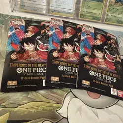 One Piece Op-09 Emperors In The New World Sleeved Booster Pack English Lot Of 3 - Image 3