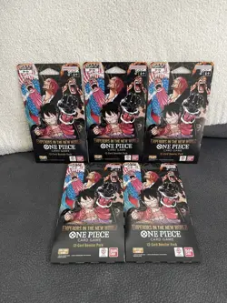 One Piece Op-09 Emperors In The New World Sleeved Booster Pack English Lot Of 5 - Image 1
