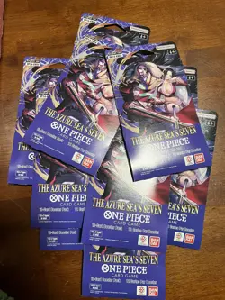(5) One Piece TCG: The Azure Sea's Seven Sleeved Booster Packs OP-14 English!!!! - Image 1