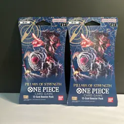 One Piece TCG OP03 Pillars of Strength Sleeved Booster Pack English Lot of 2! 810059780538 - Image 1