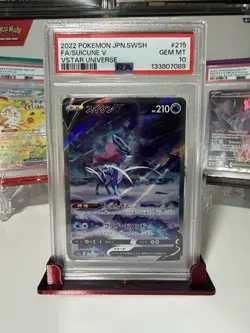 PSA 10 Suicune V 215/172 Special Art Rare SAR VSTAR Universe s12a Pokemon Card - Image 1