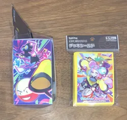 Pokemon Center Japan Card Sleeves & Deck Box Case Iono New - Image 2