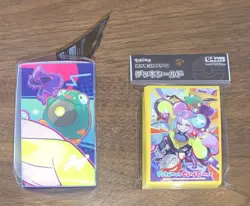 Pokemon Center Japan Card Sleeves & Deck Box Case Iono New - Image 3