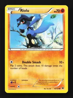 Riolu 45/124 Fates Collide English Pokemon Card TCG - Image 1