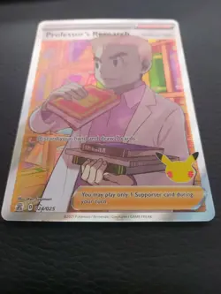 Pokemon Professor's Research Full Art Holo Rare Card 024/025 Celebrations - Image 3