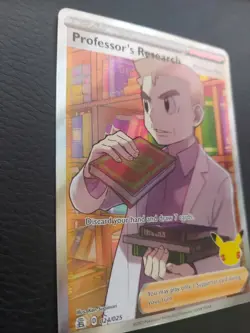 Pokemon Professor's Research Full Art Holo Rare Card 024/025 Celebrations - Image 4