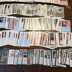Magic the Gathering MGT Vintage 1994 1995 Revised 3 & 4 Ed Black White Card Lot - Image 5