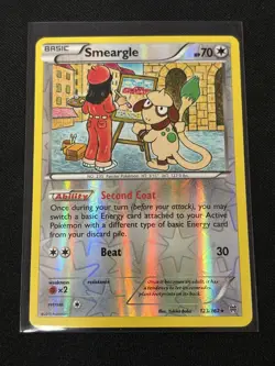 Smeargle 123/162 Rare Reverse Holo XY - BREAKthrough Pokemon Card - Image 1