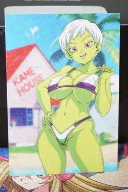Cheelai Dragon Ball Z DBZ Sexy Bikini Swimsuit Textured Waifu Custom Card - Image 1