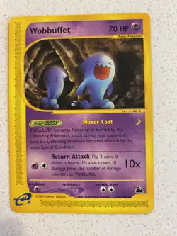 TCG Pokemon Card Skyridge E Series Wobbuffet 45/144 Near Mint NM 2003 - Image 1