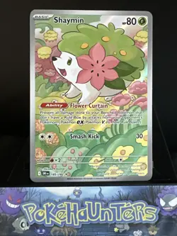 Pokemon Card Shaymin 185/182 Destined Rivals Illustration Rare Near Mint - Image 1