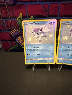 Pokemon TCG Alolan Vulpix SV8/SV94 Hidden Fates Shiny Vault NM Con. Lot Of 3 - Image 2