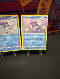 Pokemon TCG Alolan Vulpix SV8/SV94 Hidden Fates Shiny Vault NM Con. Lot Of 3 - Image 4