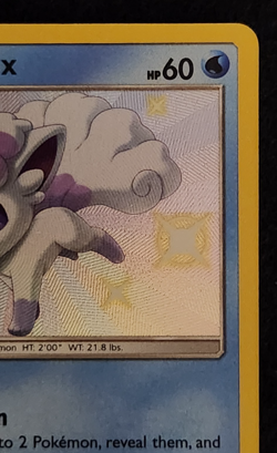 2019 Pokemon Hidden Fates Shiny Vault Alolan Vulpix #SV8/SV94 Holo Rare EX-NM - Image 3