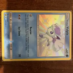 Pokemon Sun & Moon Hidden Fates Shiny Vault Alolan Vulpix SV8/SV94 NM - Image 1