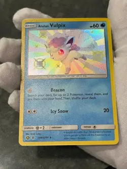 Alolan Vulpix Shiny Holo Rare Hidden Fates: Shiny Vault SV8/SV94 NM Pokemon TCG - Image 4