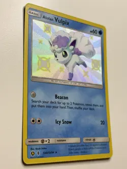 Alolan Vulpix SV8/SV94 - Hidden Fates - Shiny Vault - Pokemon - NM - Image 2