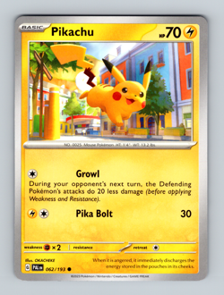 Pokemon TCG - Pikachu - 062/193 Scarlet & Violet: Paldea Evolved NM - Image 1
