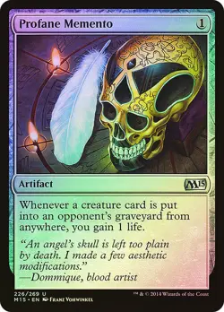 MTG FOIL Profane Memento - Magic 2015 #226 - Image 1